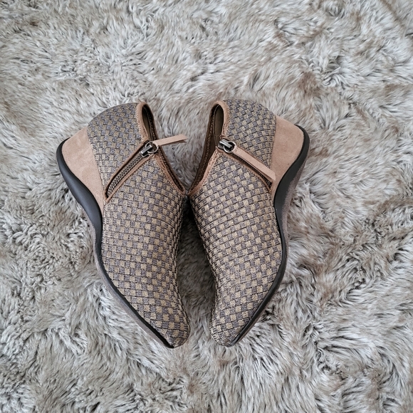 Zee Alexis Hand-Woven Ankle Booties Wedge Shoes Size 39 - Picture 6 of 8